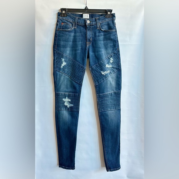 HUDSON | 'Brooklyn Moto Super Skinny' Jeans in Walk of Fame | Size 25 - Picture 2 of 11